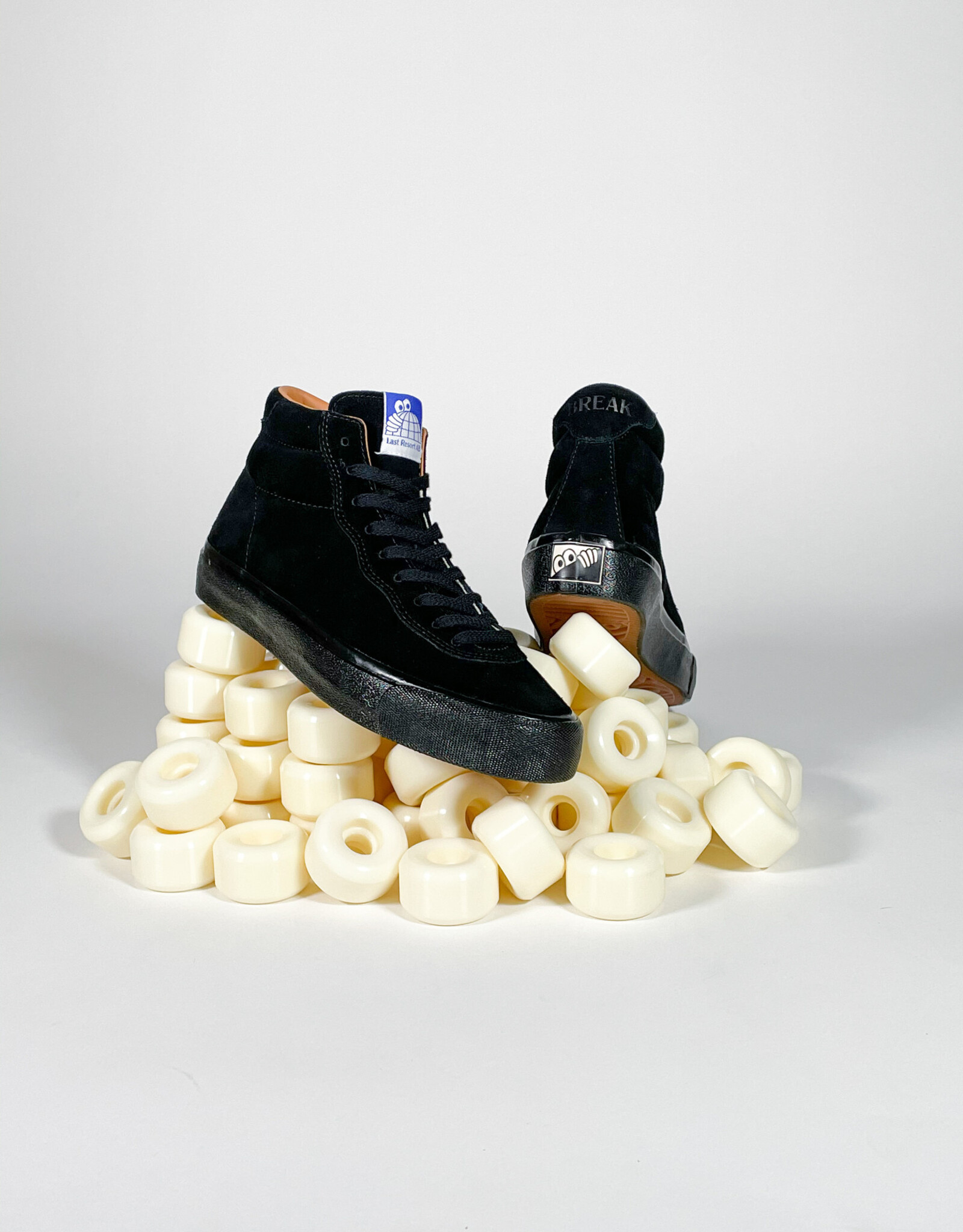 LAST RESORT AB VM001 HI SUEDE - BLACK/BLACK