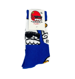 GLABOE GLABOE OG ALL OVER PRINT SOCK - BLUE
