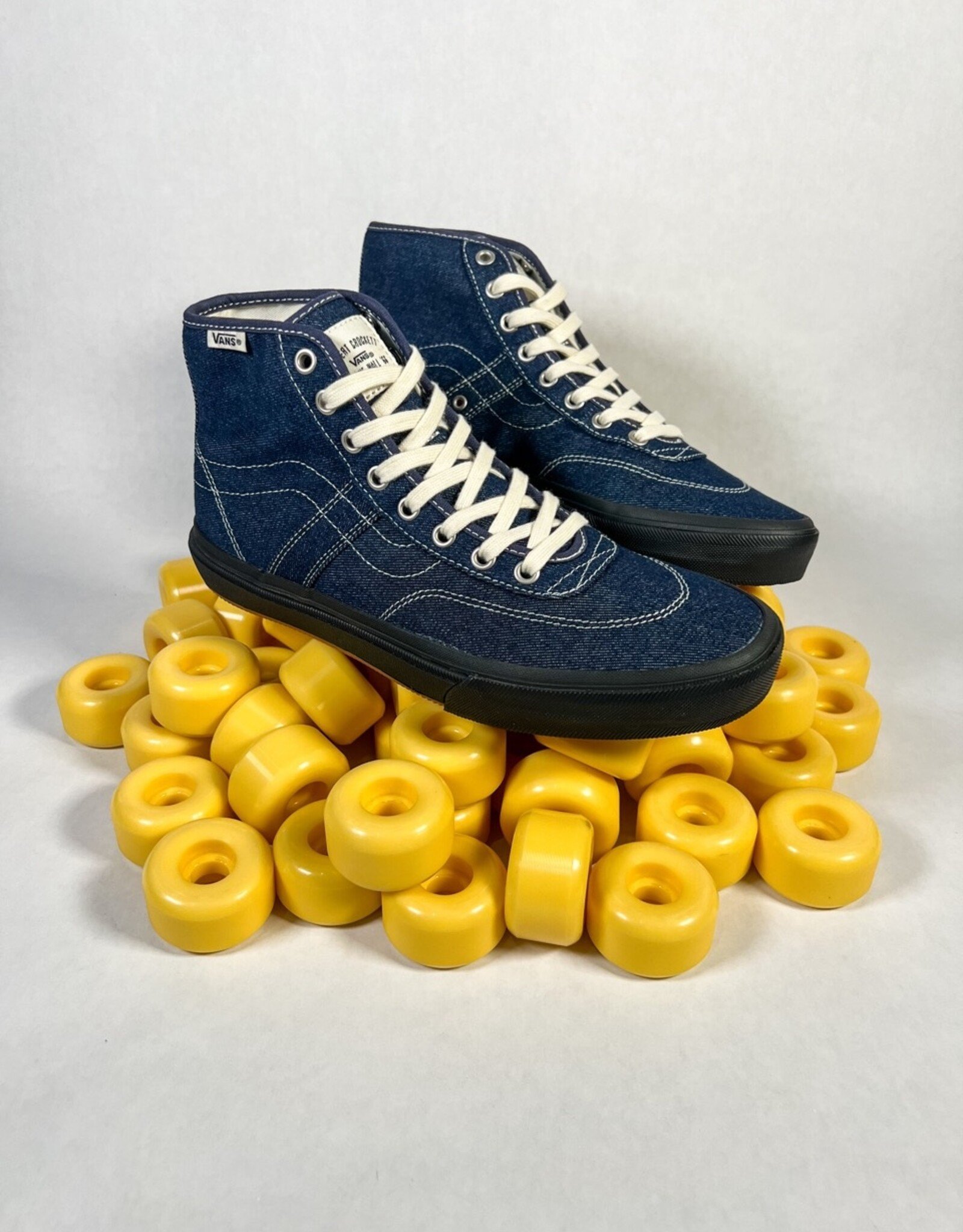 VANS VANS SKATE CROCKETT HIGH DECON - DENIM CAR BLUE