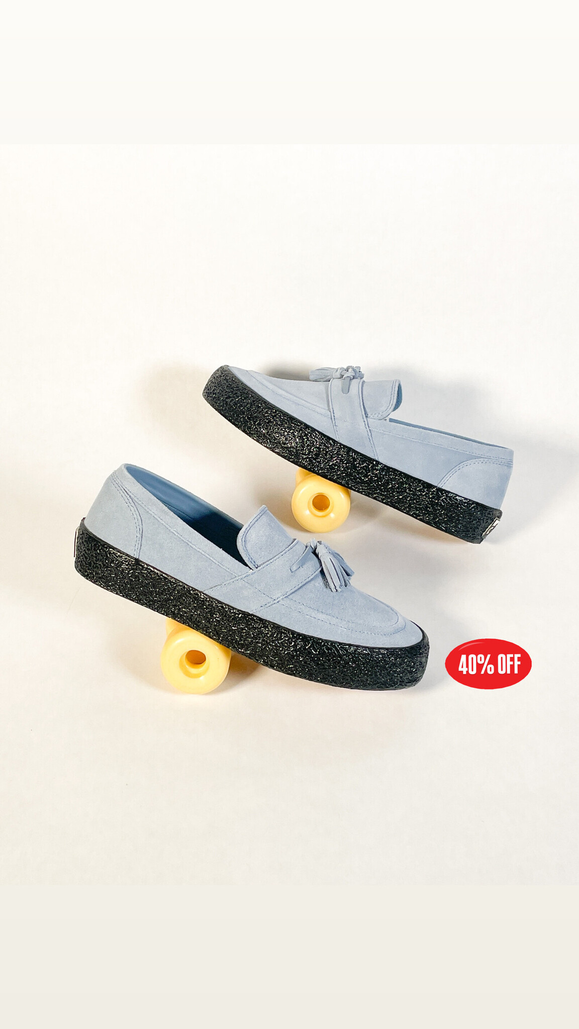VM005 Loafer (Dusty Blue Black) – Last Resort AB
