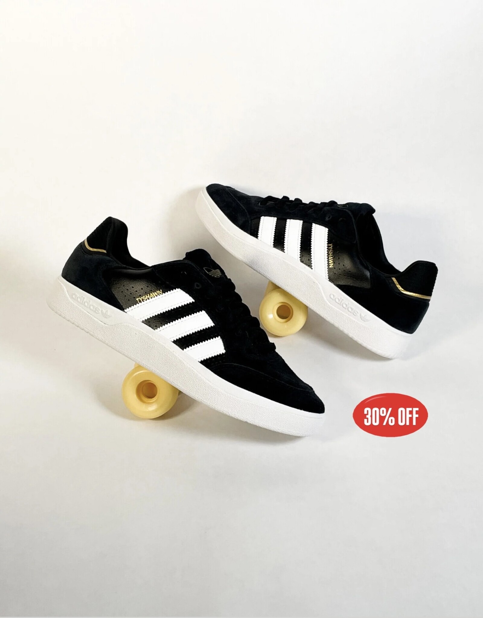 ADIDAS SKATE TYSHAWN LOW - BLACK/WHITE
