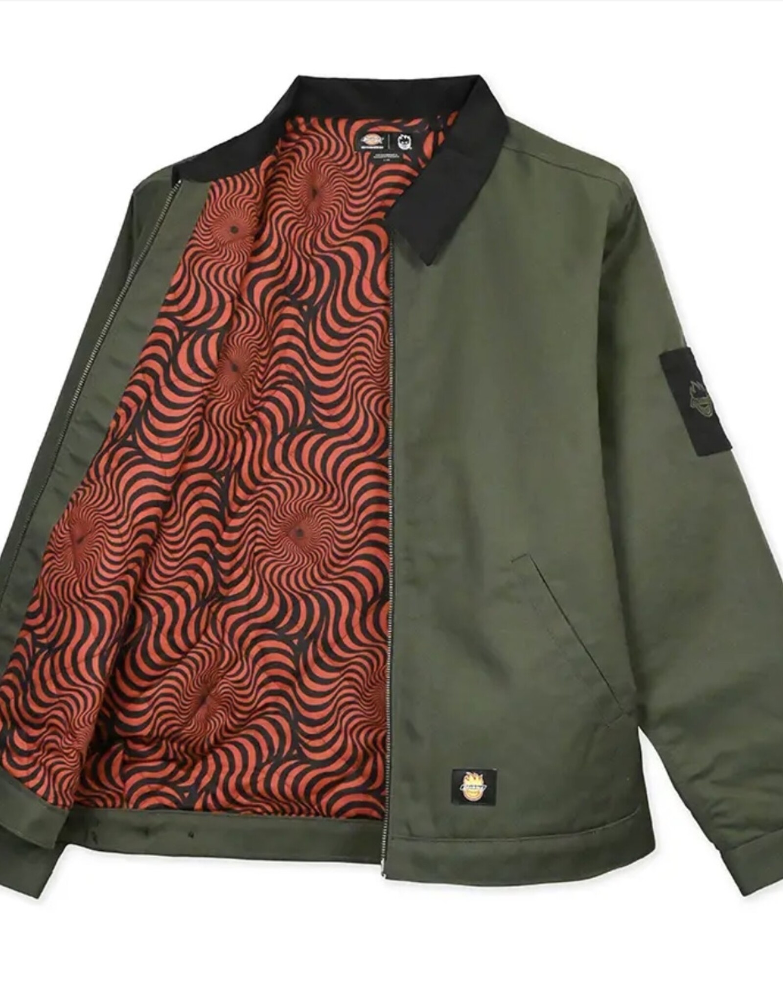 DICKIES DICKIES X SPITFIRE TWILL JACKET - OLIVE GREEN