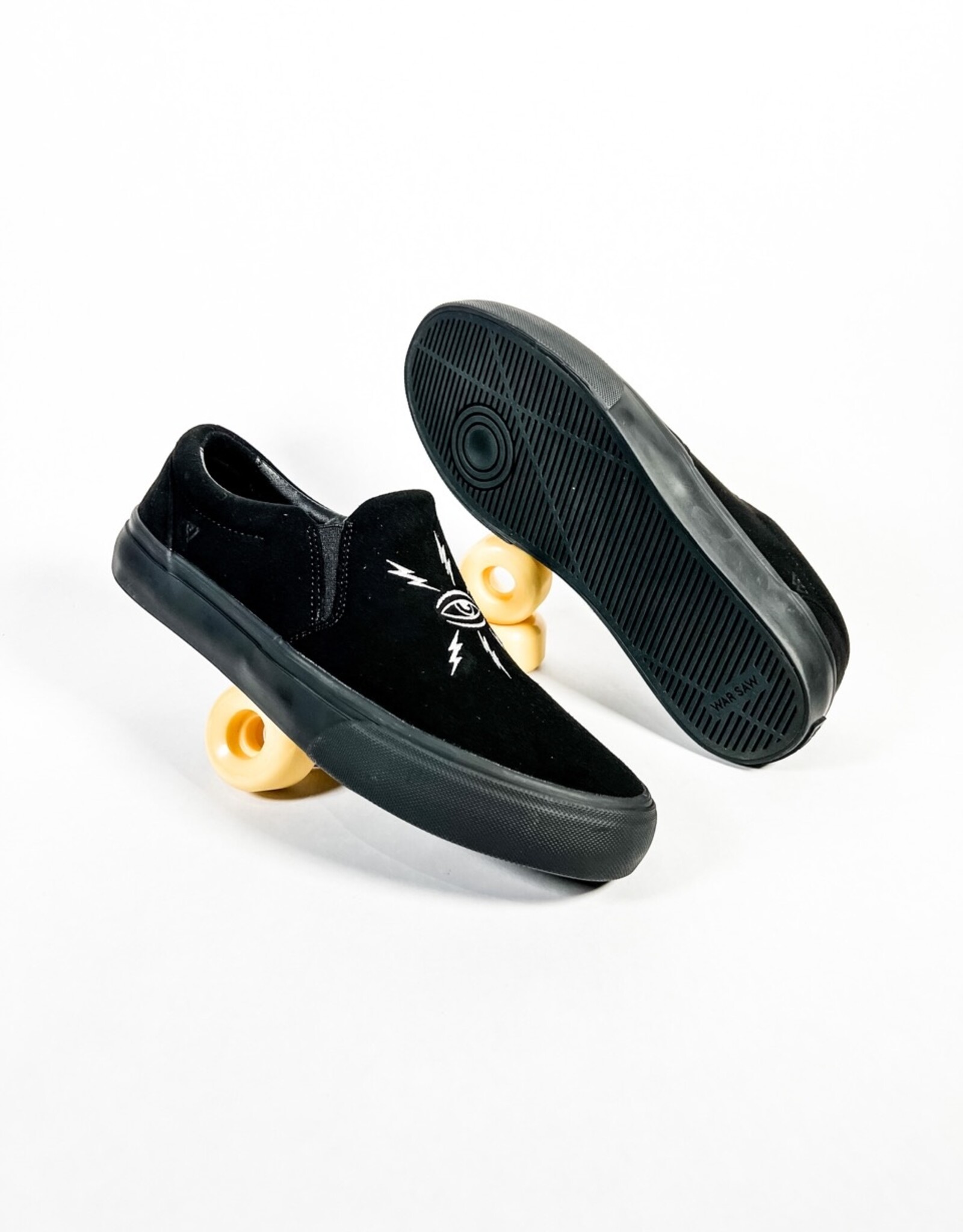 WAR SAW STRANGER ET SYN SUEDE  - BLACK/BLACK