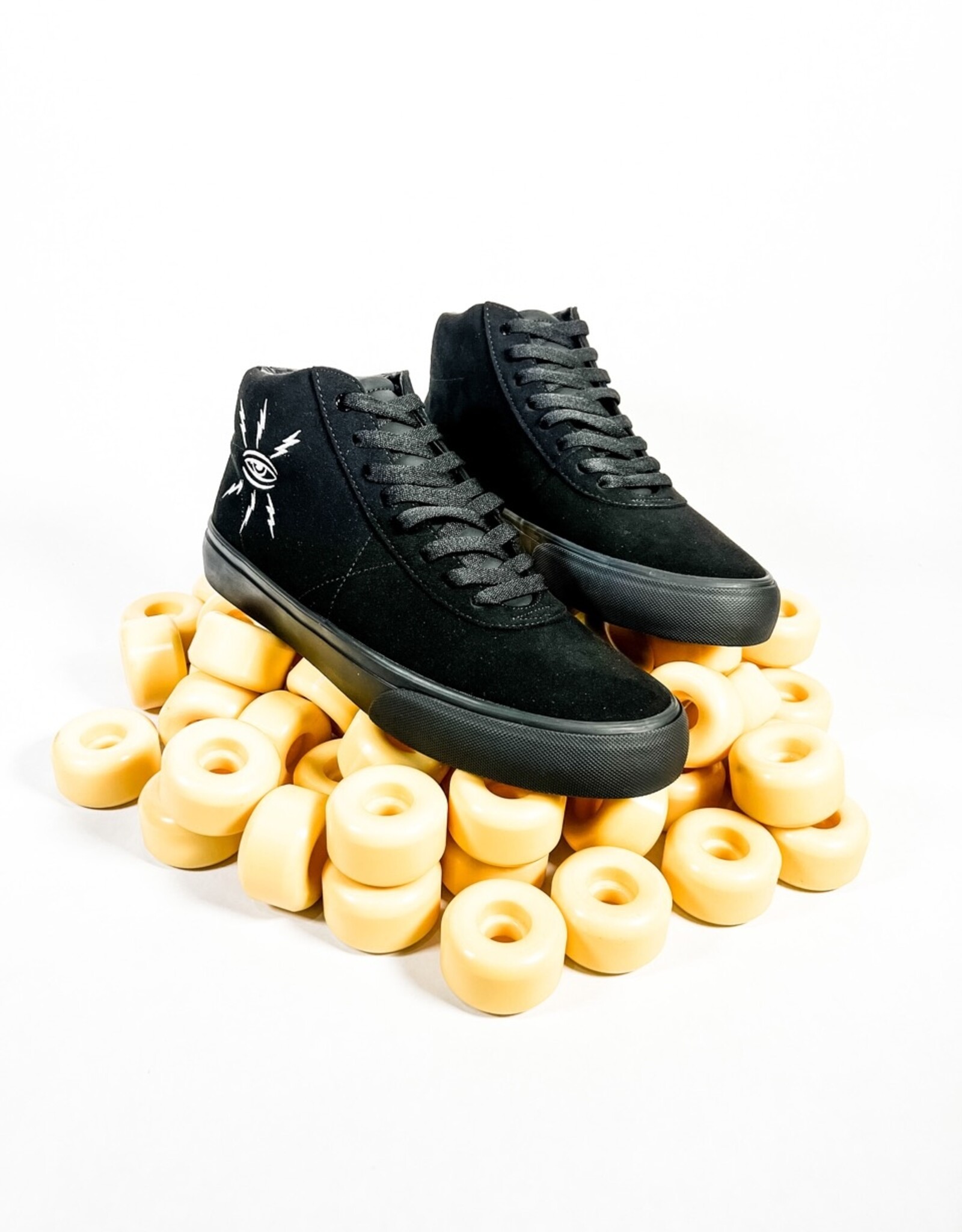 WAR SAW CHAPTER MID ET SYN SUEDE  - BLACK/BLACK