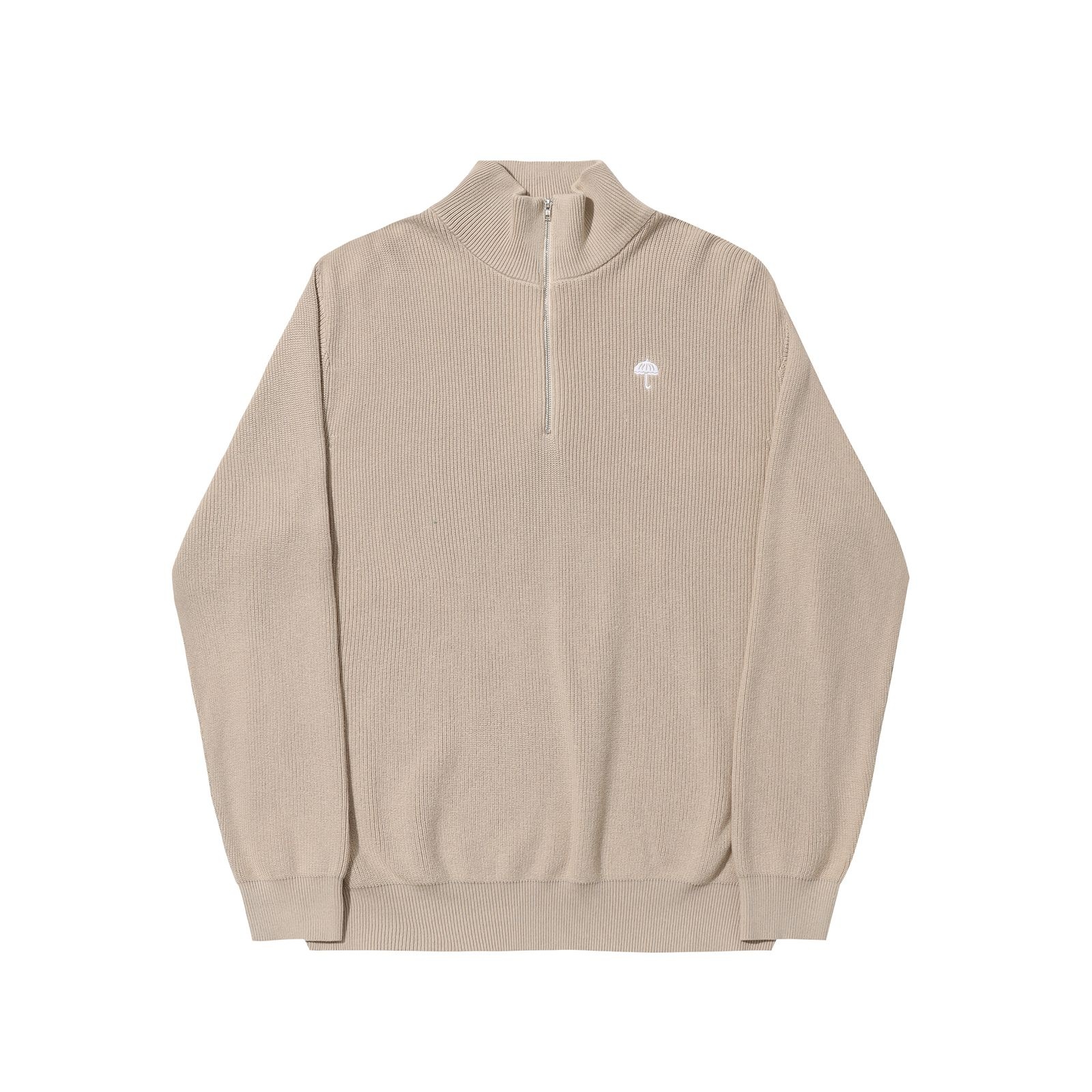 HÉLAS DIPLOMA QUARTER ZIP BEIGE KINGSWELL Los Feliz