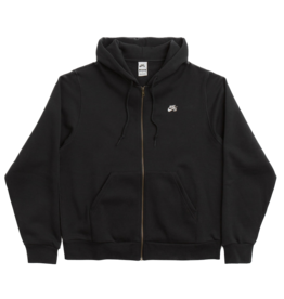 NIKE NIKE SB FULL-ZIP FLEECE SKATE HOODIE - BLACK
