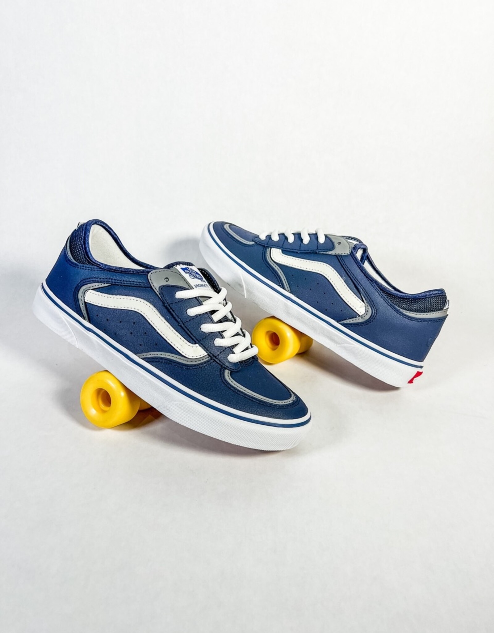 VANS★25TH SKATE ROWLEY★NAVY/WHITE VANS SKATE ROWLEY 25TH ANNIVERSARY - NAVY/WHITE - KINGSWELL