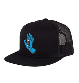 SANTA CRUZ SANTA CRUZ SCREAMING HAND MESH TRUCKER HAT - BLACK