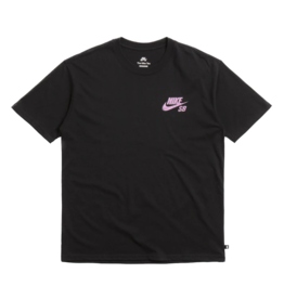NIKE NIKE SB GLOW IN THE DARK TEE - BLACK