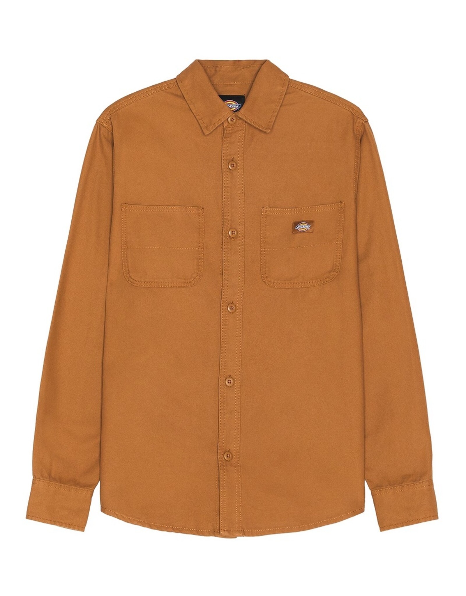 DICKIES DICKIES DUCK CANVAS L/S UTILITY SHIRT - BROWN