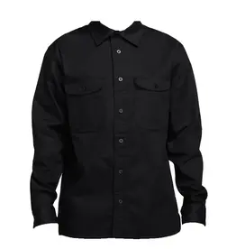 NIKE NIKE SB L/S WOVEN SKATE TOP - BLACK/WHITE
