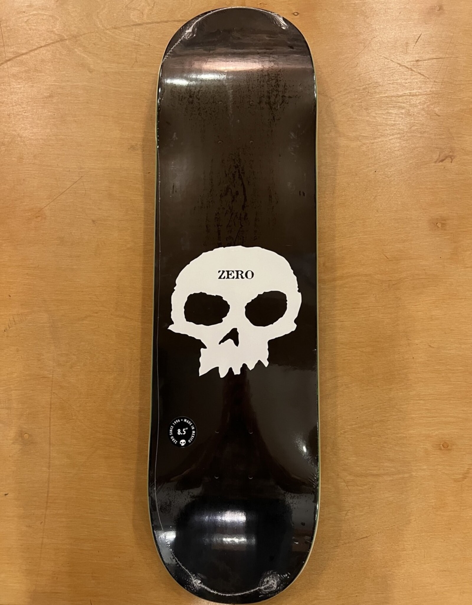 ZERO SKATEBOARDS ZERO SKATEBOARDS SINGLE SKULL LOGO DECK - 8.5
