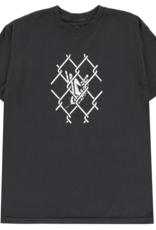 REAL SKATEBOARDS REAL S/S OUTSIDER TEE GARMENT DYE - BLACK