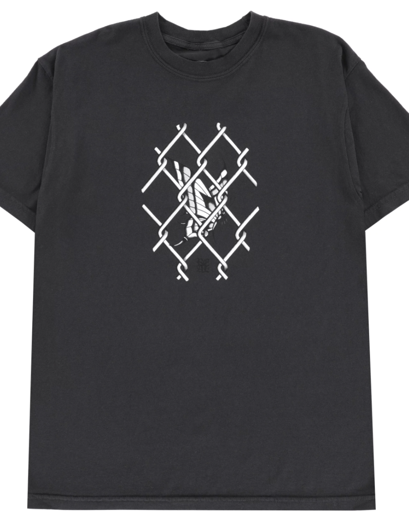 REAL SKATEBOARDS REAL S/S OUTSIDER TEE GARMENT DYE - BLACK