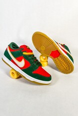 NIKE NIKE SB DUNK LOW PRO PRM FIR/WHITE-UNIVERSITY GOLD