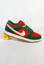 NIKE SB DUNK LOW PRO PRM FIR/WHITE-UNIVERSITY GOLD