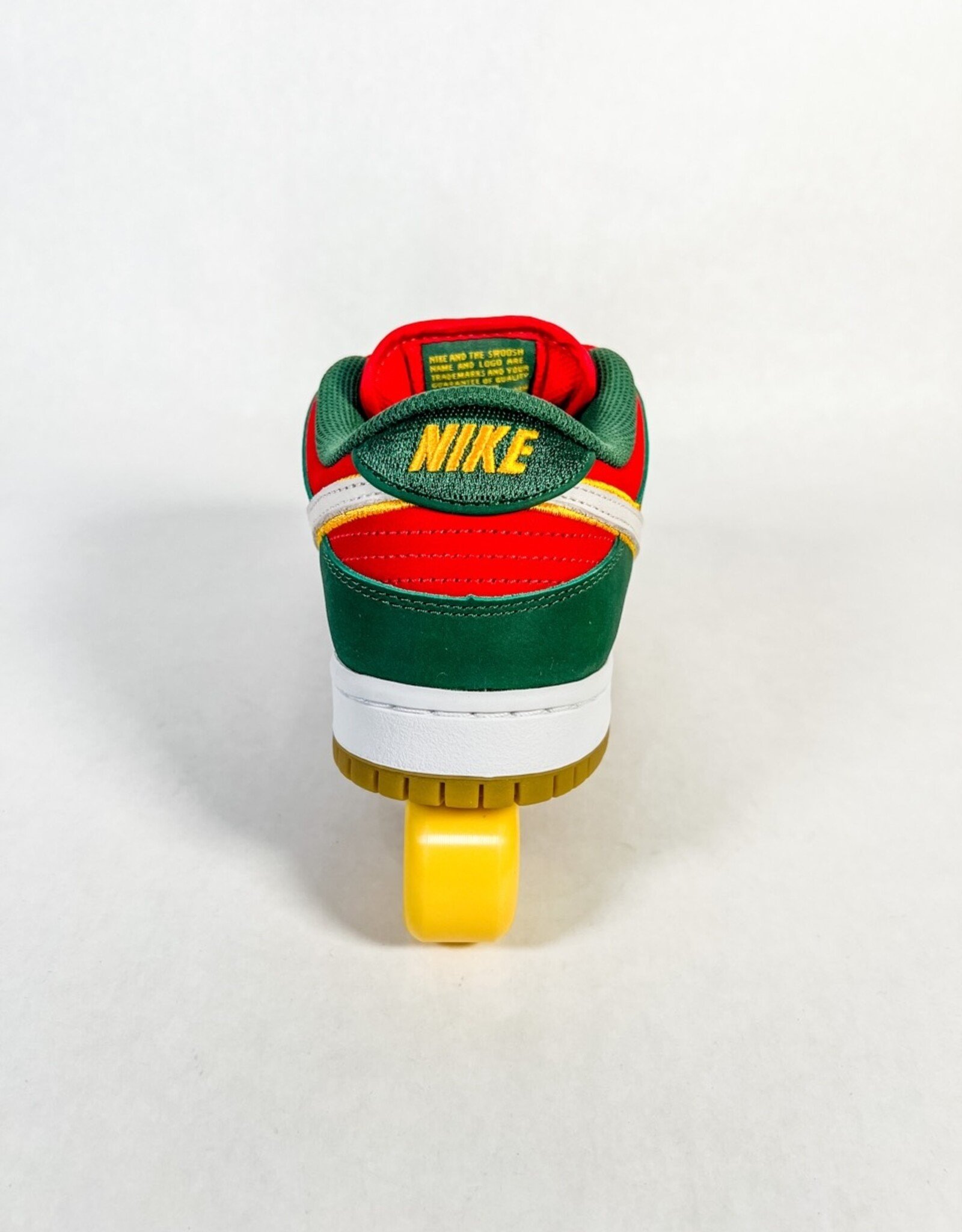 NIKE NIKE SB DUNK LOW PRO PRM FIR/WHITE-UNIVERSITY GOLD