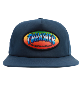 THRASHER THRASHER NINETY-FIVE BY SPANKY SNAPBACK HAT NAVY