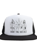 THRASHER THRASHER X TOY MACHINE B.T.H. TRUCKER HAT BLACK/WHITE