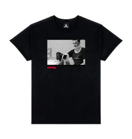 THRASHER THRASHER X TOY MACHINE TEMPLETON BY BURNETT TEE BLACK