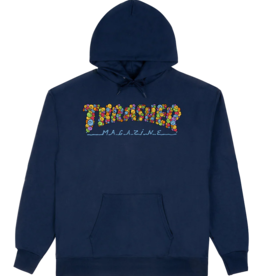 THRASHER THRASHER SMILE BY SPANKY HOODIE NAVY