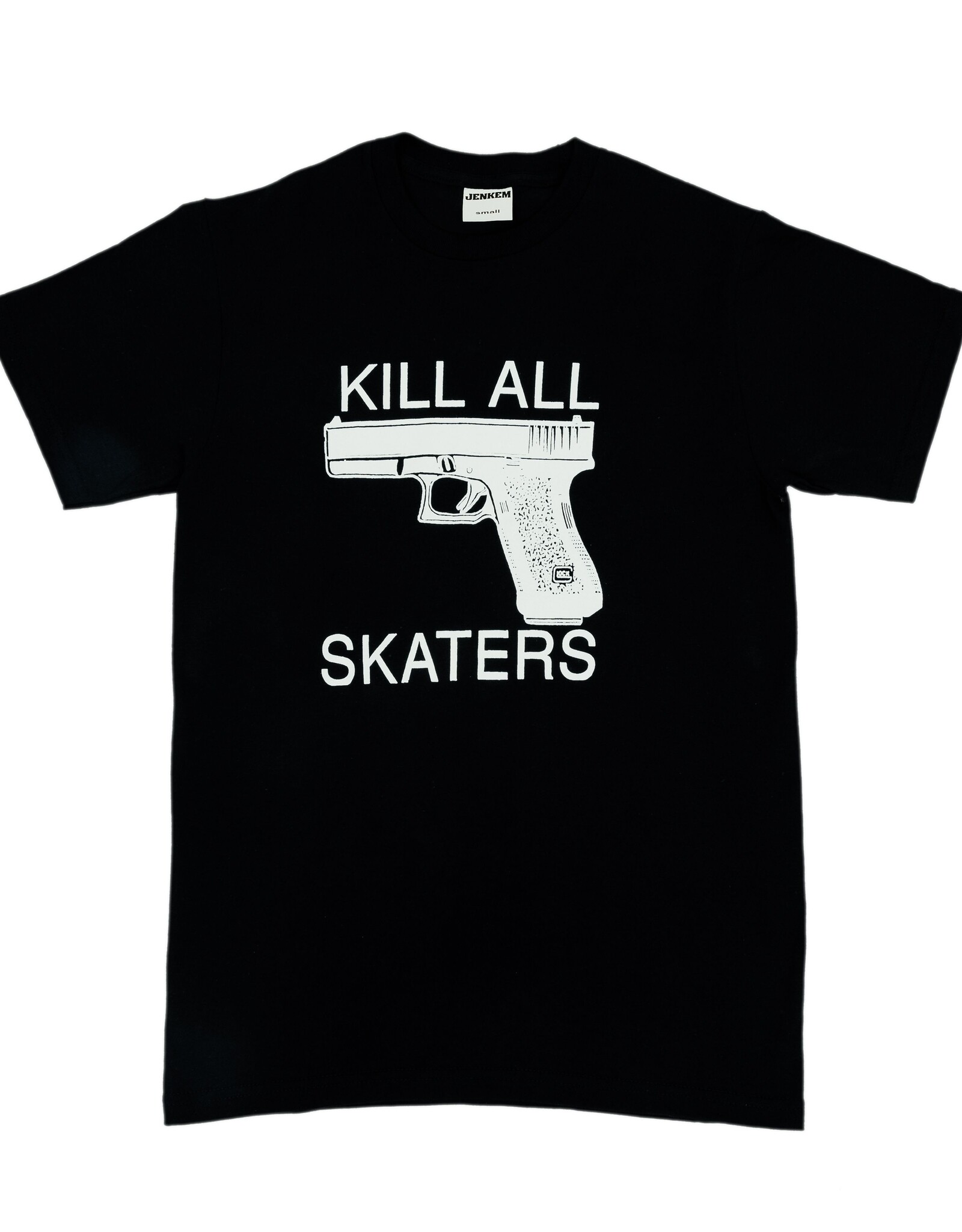 JENKEM JENKEM KILL ALL SKATERS TEE - BLACK