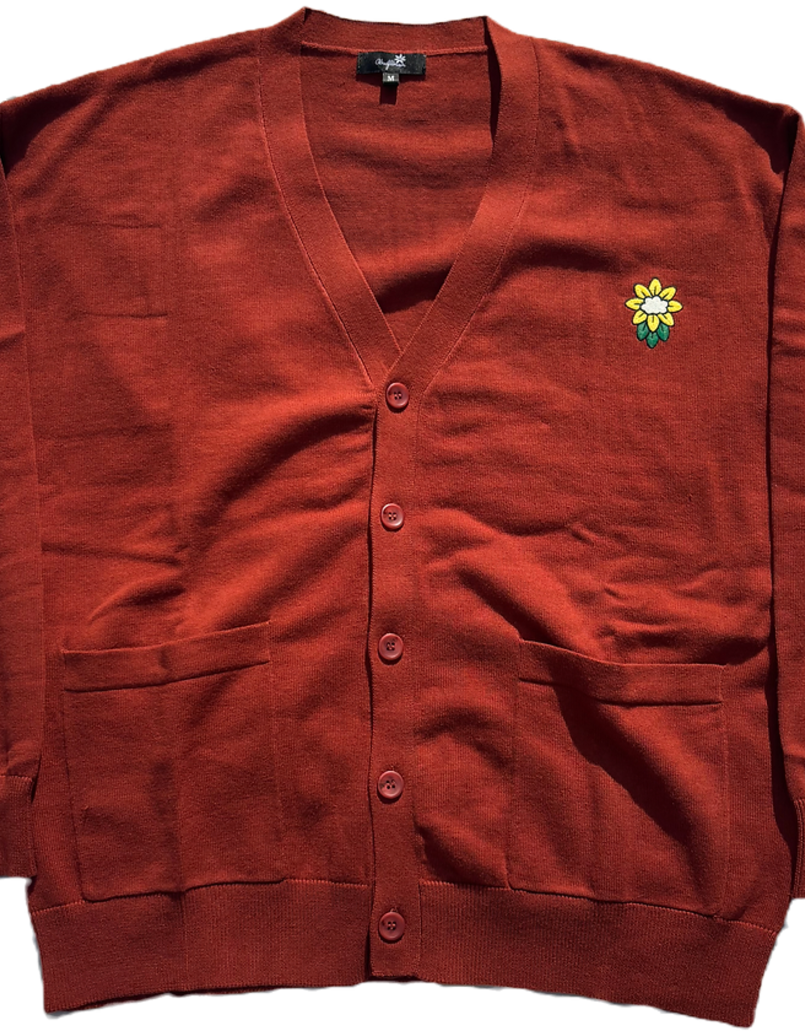 CLOUDFLOWER CLOUDFLOWER POCKET CARDIGAN - BURNT UMBER