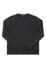 FORMER FORMER SCRAWL L/S WAFFLE SHIRT - WASHED BLACK