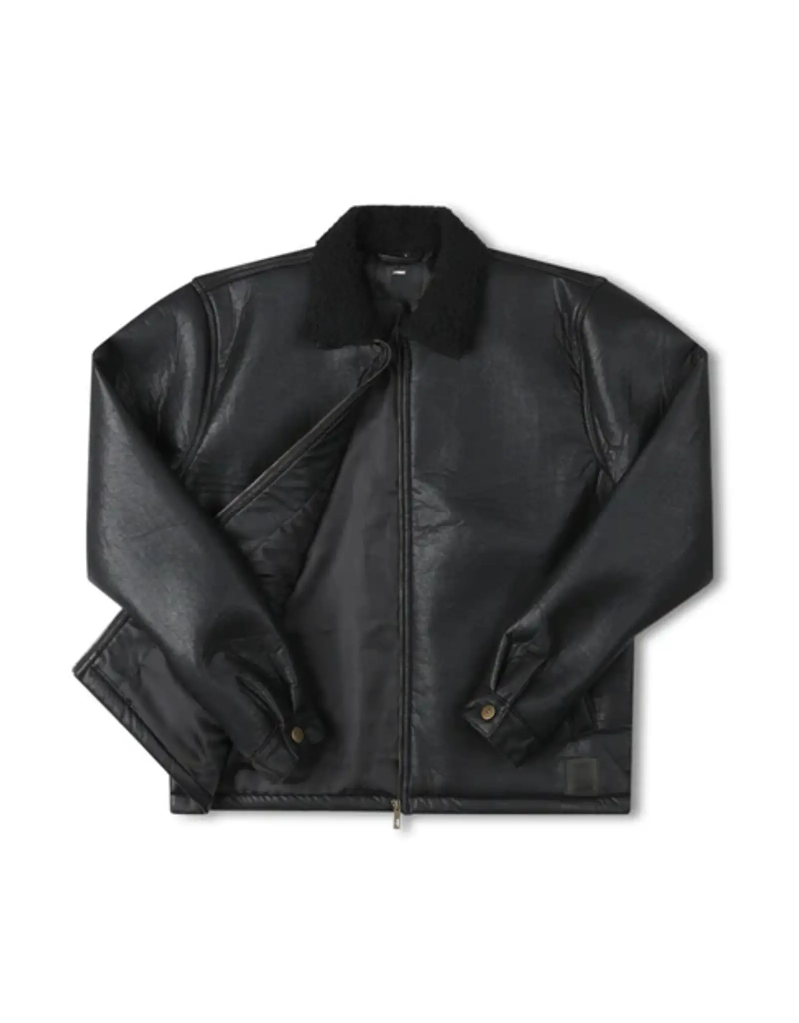 FORMER FORMER SHERPA LEATHER JACKET