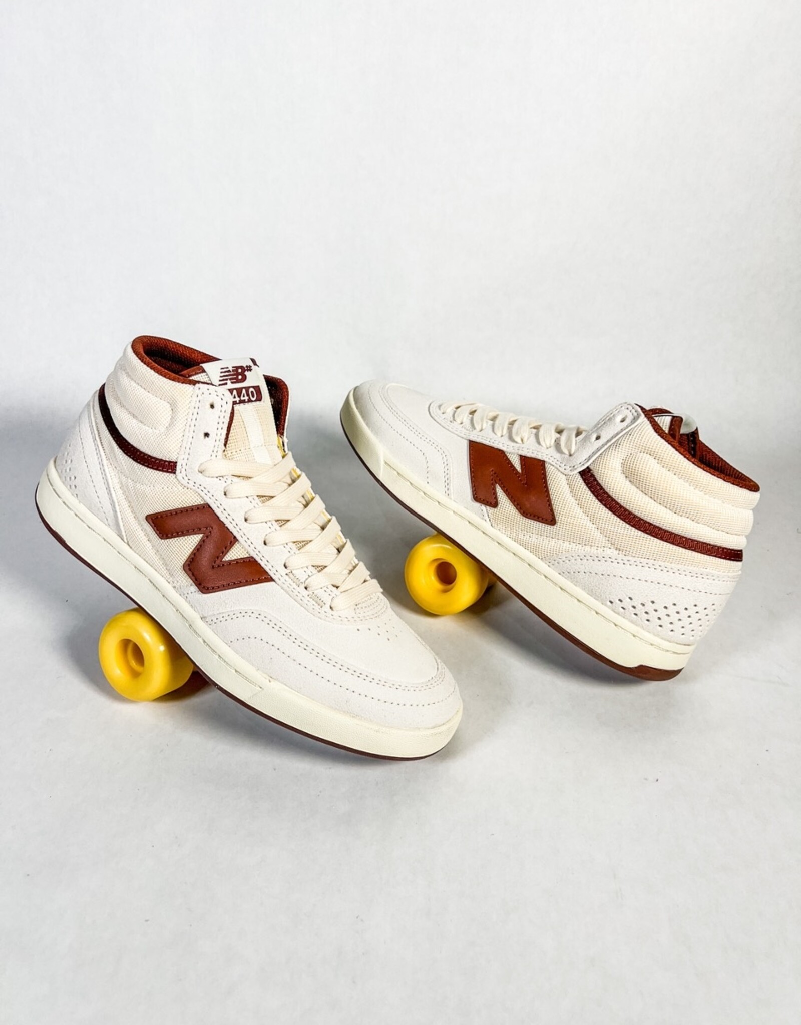 NEW BALANCE NUMERIC 440 HIGH V2 - WHITE/BROWN