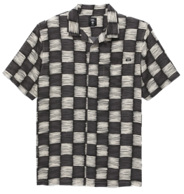 VANS VANS MOORE S/S WOVEN BUTTON UP - ASPHALT/ANTIQUE WHITE