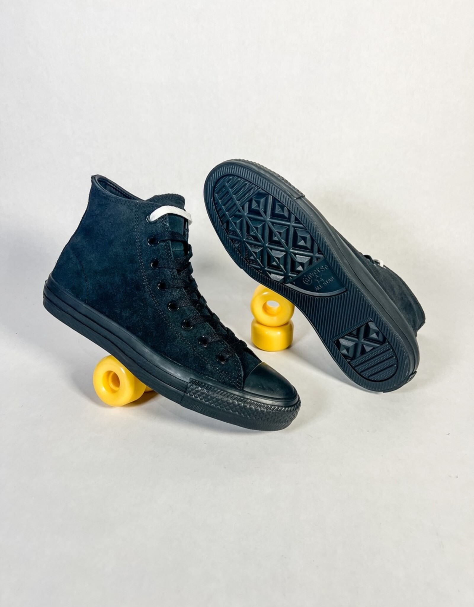 CONVERSE CONS CTAS PRO HI (SUEDE) - BLACK/BLACK/BLACK