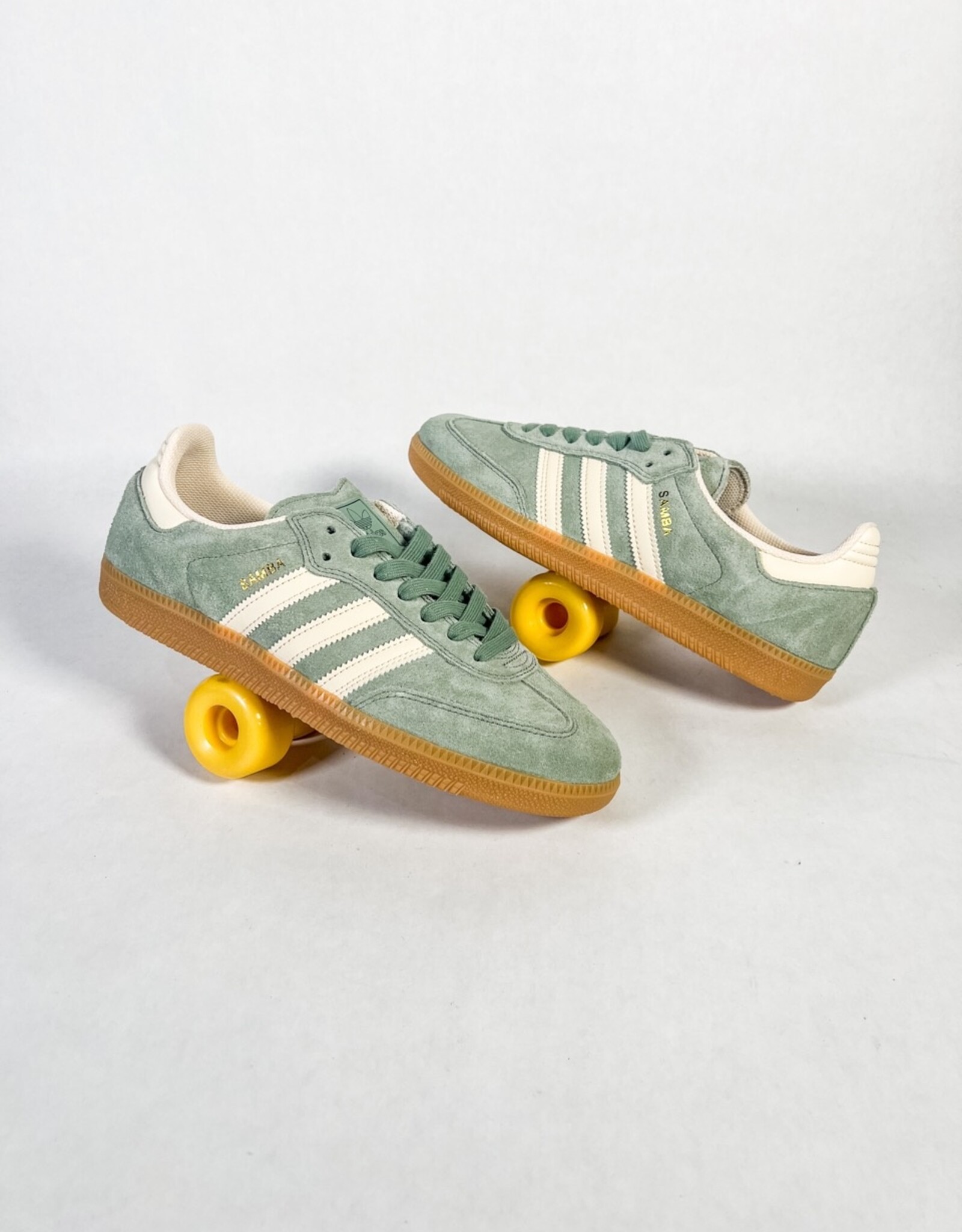 ADIDAS SAMBA ADV SILVER GREEN/WONDER WHITE