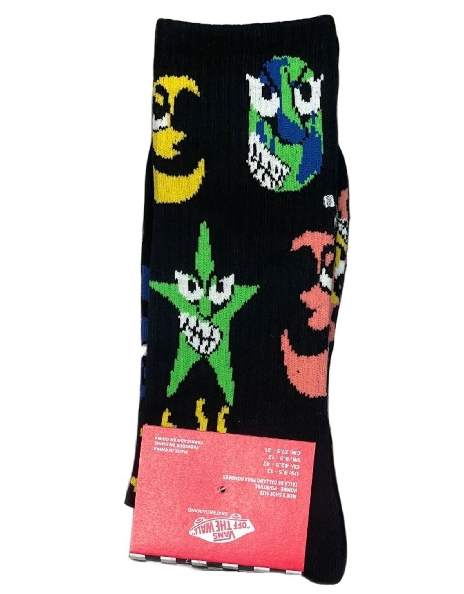 VANS VANS SKATE CLAY CREW SOCK - BLACK