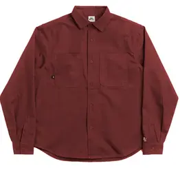 NIKE NIKE SB L/S WOVEN SKATE TOP - BURGUNDY CRUSH