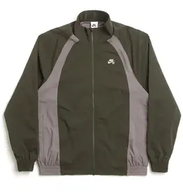 NIKE NIKE SB FULL ZIP WOVEN SKATE JACKET  - SEQUOIA/CAVE STONE