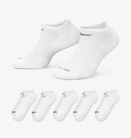 NIKE NIKE EVERYDAY PLUS CUSHIONED NO SHOW SOCK 6 PACK  - WHITE