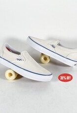 VANS VANS SKATE SLIP-ON - (RAW CANVAS) CLASSIC WHITE