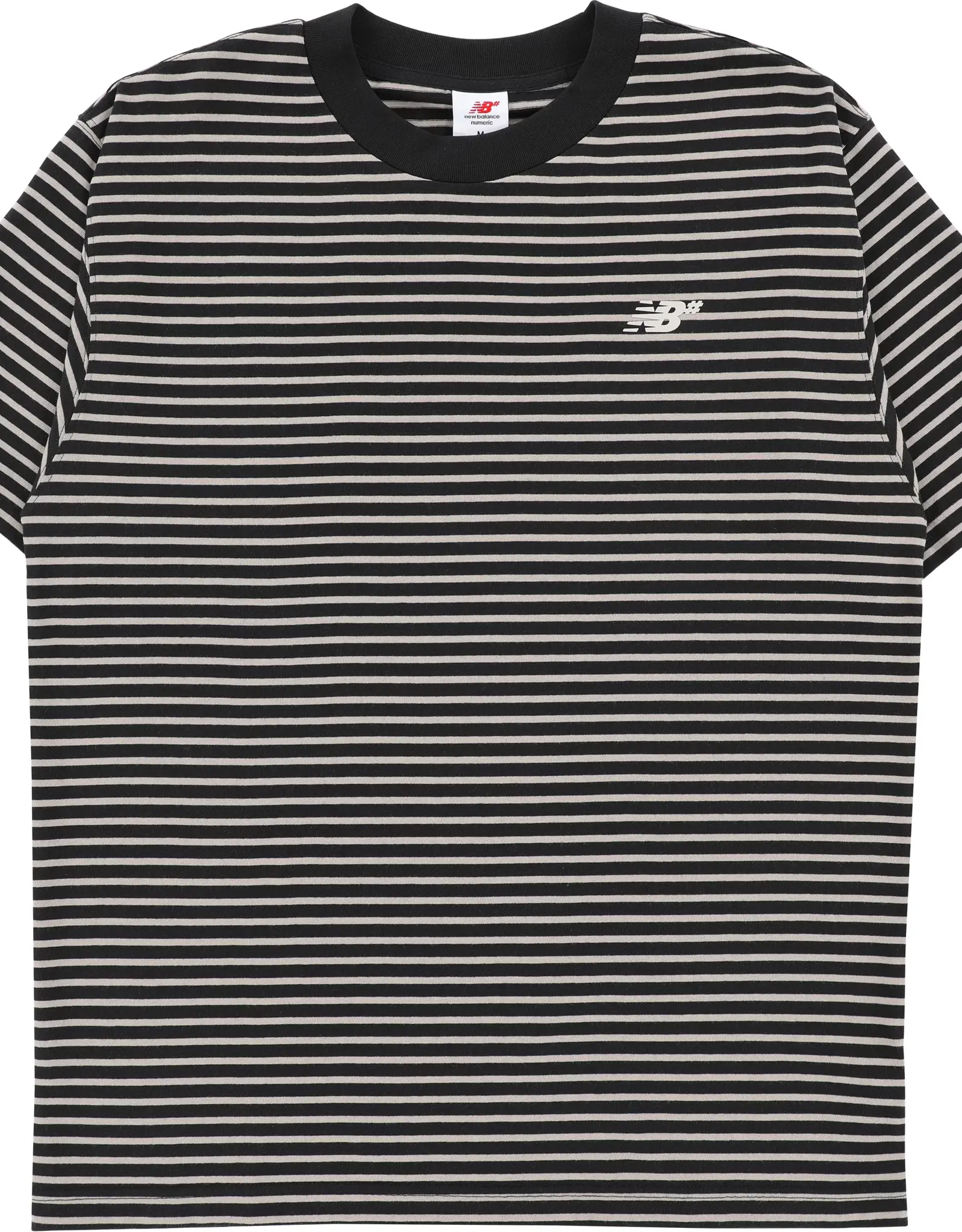 NEW BALANCE NB NUMERIC STRIPE T-SHIRT - BLACK