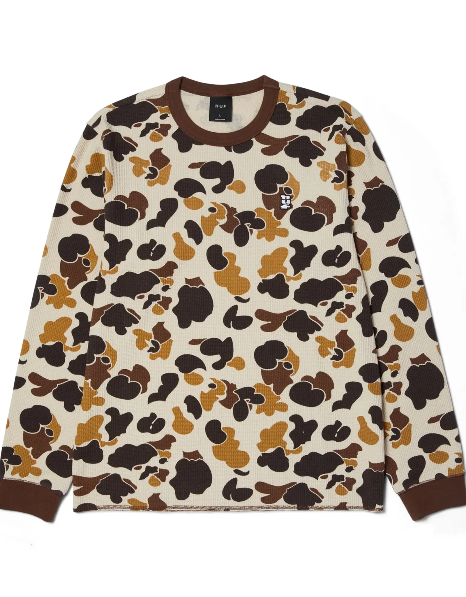 HUF SHRADER L/S THERMAL - DUCK CAMO