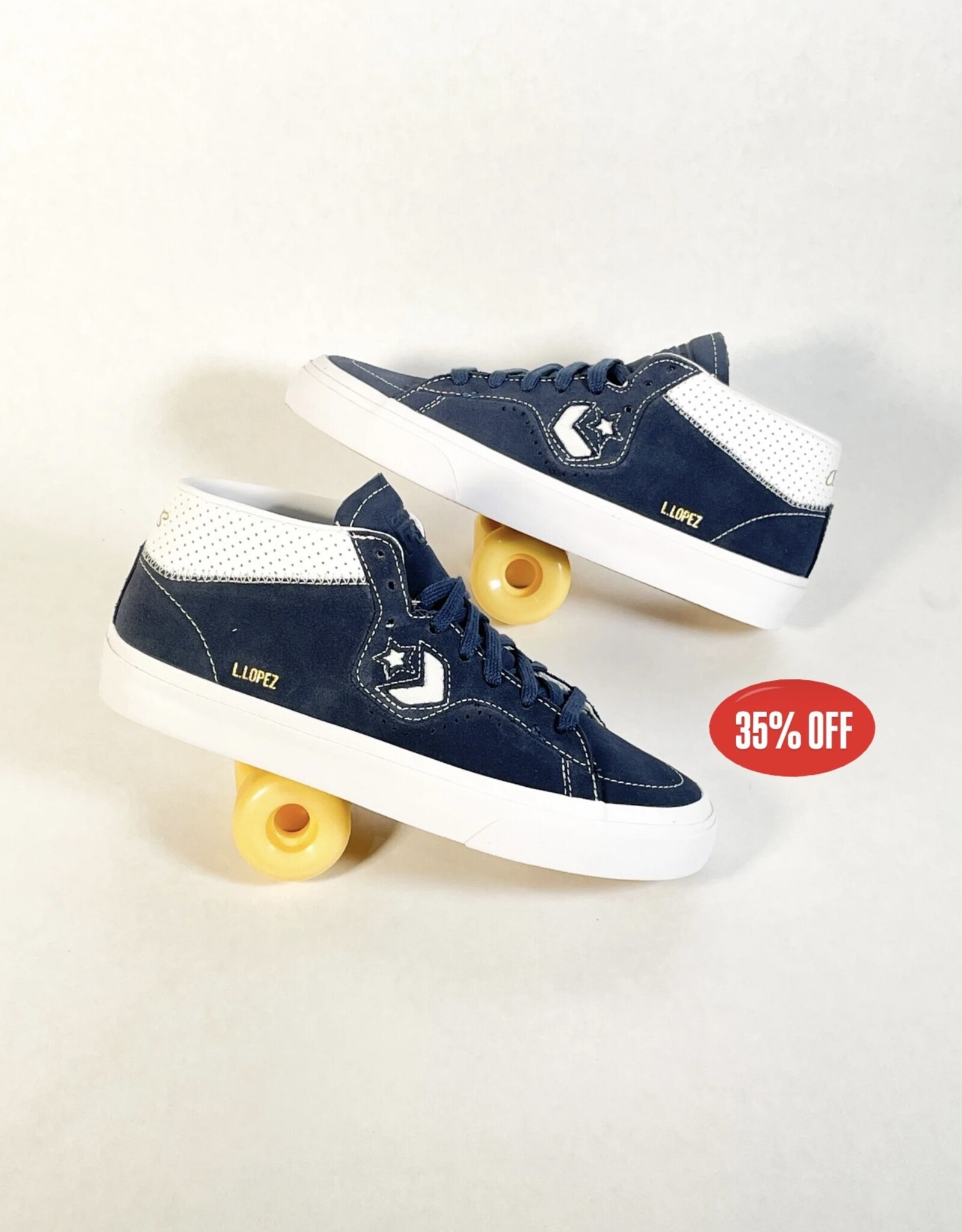 CONVERSE CONVERSE CONS LOUIE LOPEZ PRO MID NAVY/WHITE/NAVY