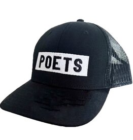 POETS POETS LINCOLN SNAPBACK TRUCKER HAT - BLACK