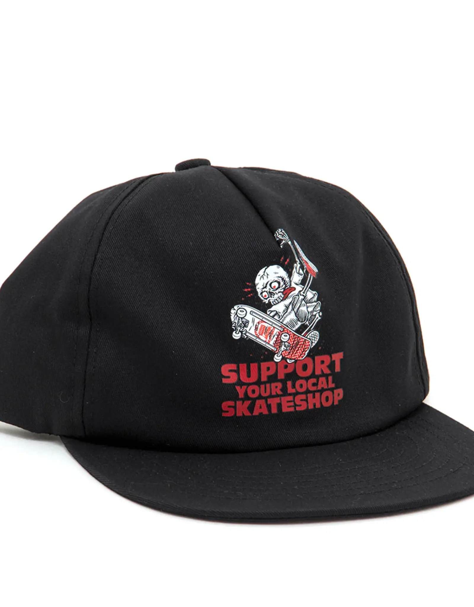 SKATE SHOP DAY SKATE SHOP DAY SUPPORT YOUR LOCAL SNAPBACK HAT - BLACK