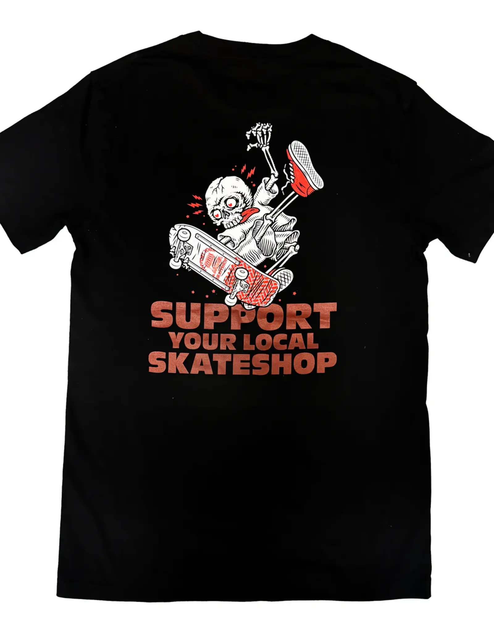 SKATE SHOP DAY SKATE SHOP DAY X AS COLOUR TEE - BLACK
