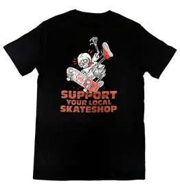 SKATE SHOP DAY SKATE SHOP DAY X AS COLOUR TEE - BLACK