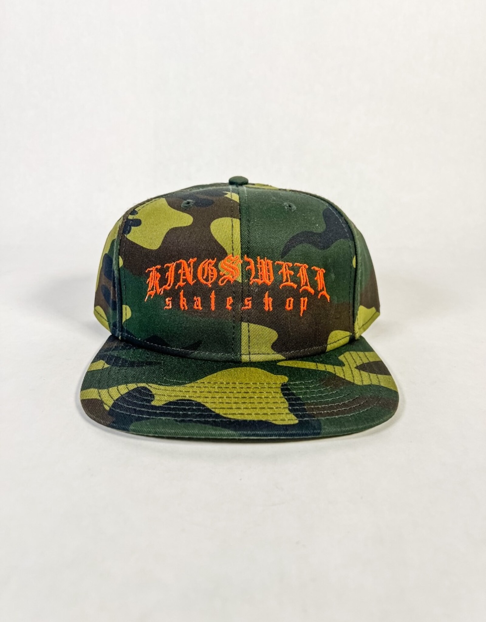 KINGSWELL KINGSWELL MEZA SCRIPT SNAPBACK HAT - CAMO
