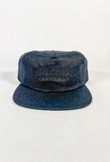 KINGSWELL KINGSWELL MEZA SCRIPT LINEN HAT - TONAL BLACK