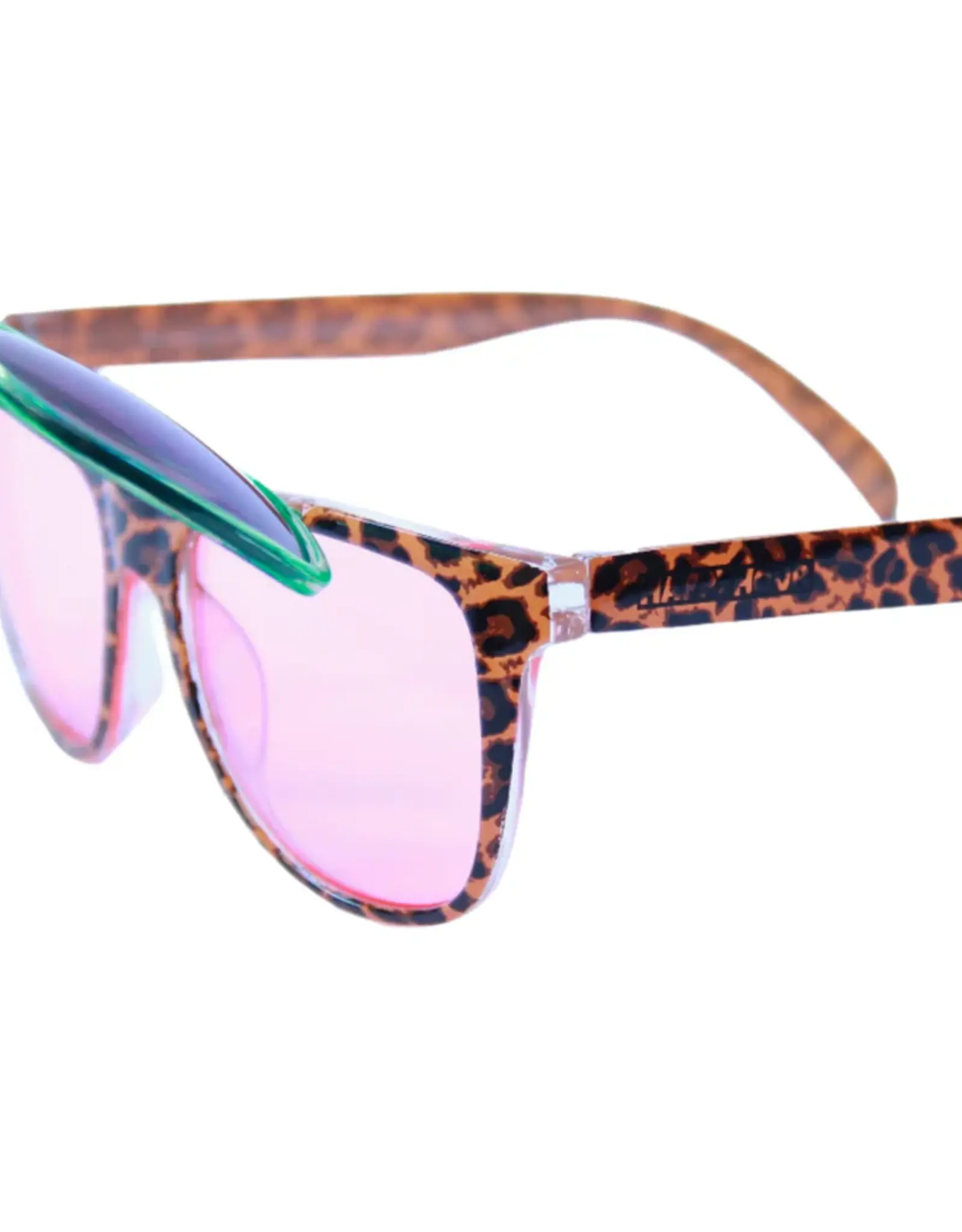 HAPPY HOUR SHADES FLIP UPS - LEOPARD PARTY