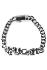HUF FUCK IT WARPED ID BRACELET - SILVER