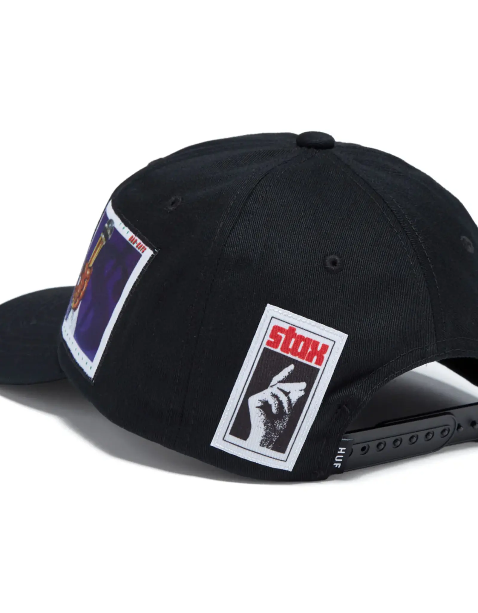 HUF STAX PATCHES SNAPBACK HAT - BLACK